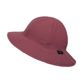 Dívčí klobouk mušelín Ruby red; Barva: rubínová; Velikost: XXS
