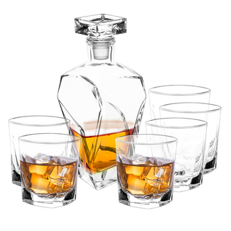 MARCO ZESTAW DO WHISKY KARAFKA 0,75L + 6 SZKLANEK 280ML