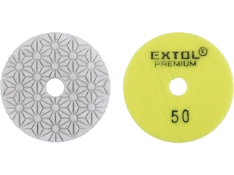 EXTOL PREMIUM kotouč diamantový leštící na obklady, O100mm, P50, suchý zip