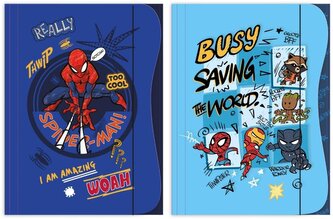 Teczka z gumką A4 Spider man mix