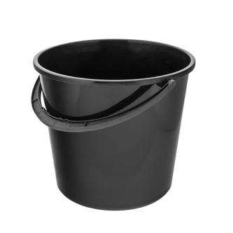 WIADRO Z UCHWYTEM PLASTIKOWYM 5L CZARNE
