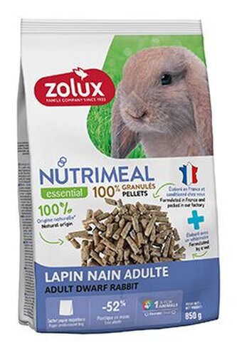 Krmivo pro králíky Adult NUTRIMEAL 850g Zolux Krmivo pro králíky Adult NUTRIMEAL 850g Zolux
