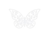 Dekoracje papierowe Motyl 8x5cm 10 zt