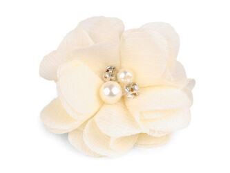 Květ Ø5 cm s kamínky - 10 ks - 13 vanilková Květ Ø5 cm s kamínky - 10 ks - 13 vanilková