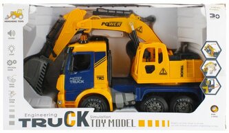 PROMO Maszyna budowlana koparka dźwięk+światło 481106 MC