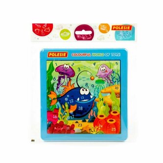 Polesie 25085 Łamigłówka, układanka logiczna Morskie stworzenia Nr2 25 elementów w woreczku