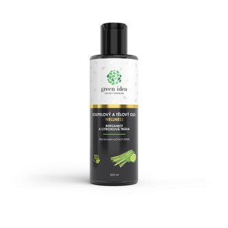 Green idea Bergamot a citronová tráva - koupelový a tělový olej 200 ml