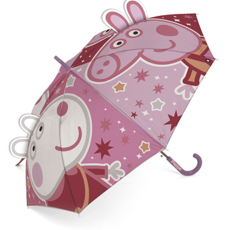 3D deštník PEPPA PIG dívčí manuální růžový