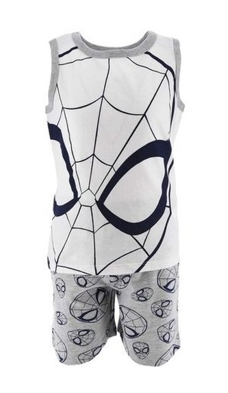 Chlapecké pyžamo SPIDERMAN krátké bílošedé, šedobílé, velikost: 98
