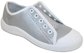 246X009 25 - tenisky bez tkaniček, stříbrná S 246X009_28