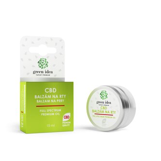 Green idea CBD balzám na rty 15 ml