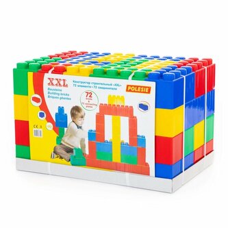 Polesie 68040 Klocki budowniczy XXL 72el. + łacznik do klocków