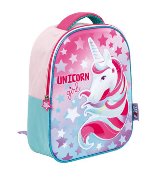 3D batoh UNICORN - JEDNOROŽEC dívčí růžový