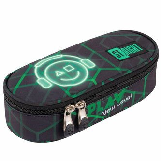 PROMO Piórnik saszetka usztywniona z wewnętrzną klapką PC-01 Play New Level