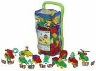 Polesie 54500 Taczka Caddie + Klocki Budowniczy 251el. (w worku) p2