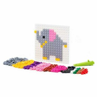 Polesie 73225 Klocki Classic Mozaika 4w1 Nr9 zwierzęta Afryki 350 elementów w woreczku