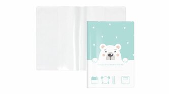 Okładka na książeczkę zdrowia dziecka niedźwiedź