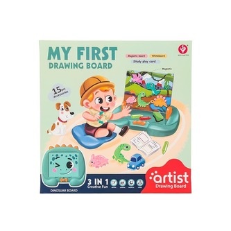 Tablica magnetyczna z akcesoriami 3w1 Dinozaury 399144