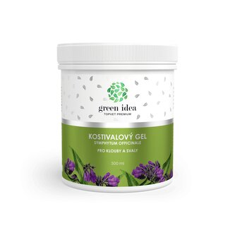 Green idea Kostivalový masážní gel 500 ml