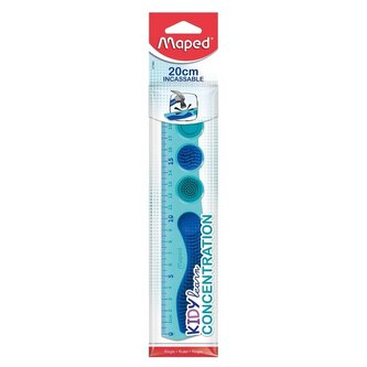 Linijka KidyLearn Concentration 20cm MAPED Linijka KidyLearn Concentration 20cm MAPED
