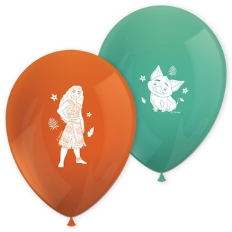 Latexové balonky Odvážná Vaiana 28 cm, 8 ks