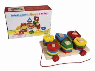 Wózek z piramidkami, drewno 1007875