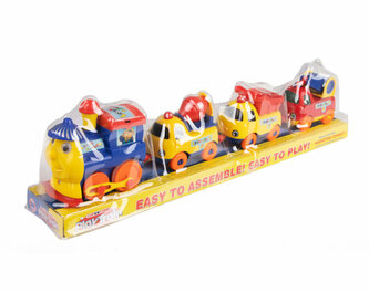 Pociąg z wagonami dla malucha (lokomotywa + 3 wagoniki) 1007793