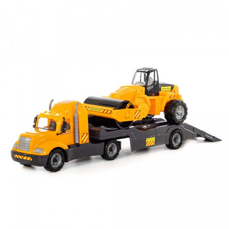 Wader-Polesie 55729 Samochód-holownik + walec w siatce