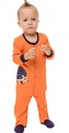 Kojenecký bavlněný overal JEŽEK oranžový, velikost: 68