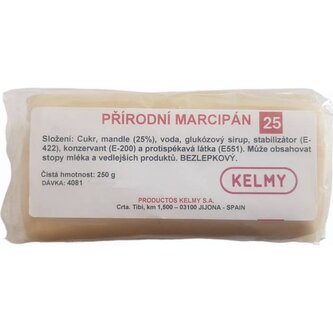 Přírodní marcipán 25% mandlí 250g - Kelmy
