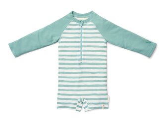 Plavky dlouhý rukáv Stripes Surf Blue vel. 98/104