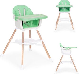 ECOTOYS Jídelní židlička 2v1 Zelená