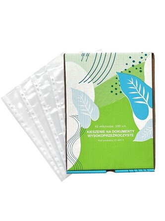 Koszulka krystaliczna A4 45my w pudełku