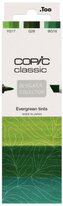 Sada markerů Copic Classic 3ks Evergreen tints