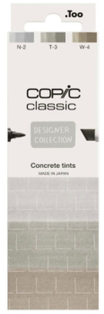 Sada markerů Copic Classic 3ks Concrete tints
