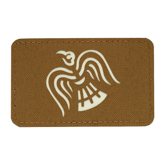 Nášivka M-Tac Raven Flag Laser Cut Glow - coyote-bílá
