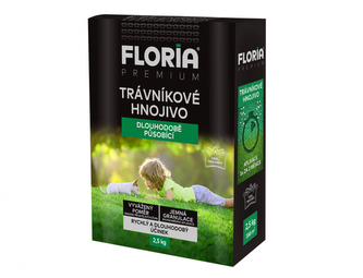Hnojivo FLORIA na trávník s dlouhodobým účinkem 2,5kg
