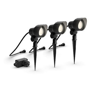 Venkovní zapichovací Low Voltage LED bodové svítidlo 3x6W 600lm 2700K 5+2+2m IP44 ND, černé