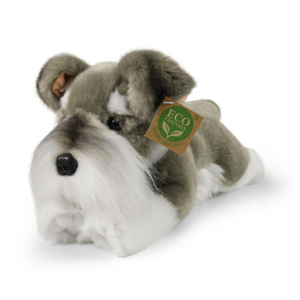 Plyšový pes knírač ležící 28 cm ECO-FRIENDLY