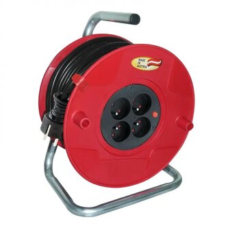 Akyga prodlužovací kabel, naviják Brennensthul - 4x 3x1.5mm, IP20, 3.7kg  - 25m