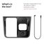 Spigen Tesla 3 in 1 Wireless Charging Hub Mount, black - Tesla Model Y/3