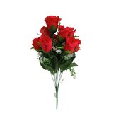 Kytice růže s přízdobou, červená  JH046 červená