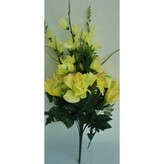 Kytice lilie, růže, gerbera zelená  H346 zelená