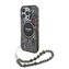 Guess IML Flowers Pearl Strap MagSafe Zadní Kryt pro iPhone 16 Pro Max Black