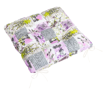 Sedák Adéla prošívaný - Šedá - 40x40 cm