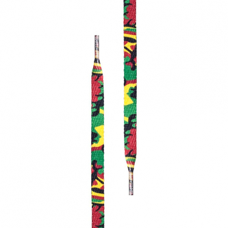 Tkaničky do bot Tubelaces Special Flat Rasta - barevné, 90
