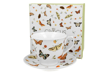 Filiżanka ze spodkiem BUTTERFLIES