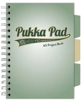 Kołonotes Project Book A5 100k 80g kratka Sage zielony, Pukka Pad