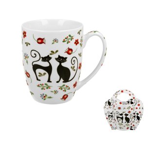 Kubek 350 ml w koszyczku KOTY ETNO (sprzedaż w zestawach po 6 szt.) Kubek 350 ml w koszyczku KOTY ETNO (sprzedaż w zestawach po 6 szt.)