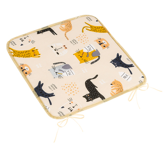 Sedák Adéla hladký - Béžová,Černá,Šedá - 40x40 cm